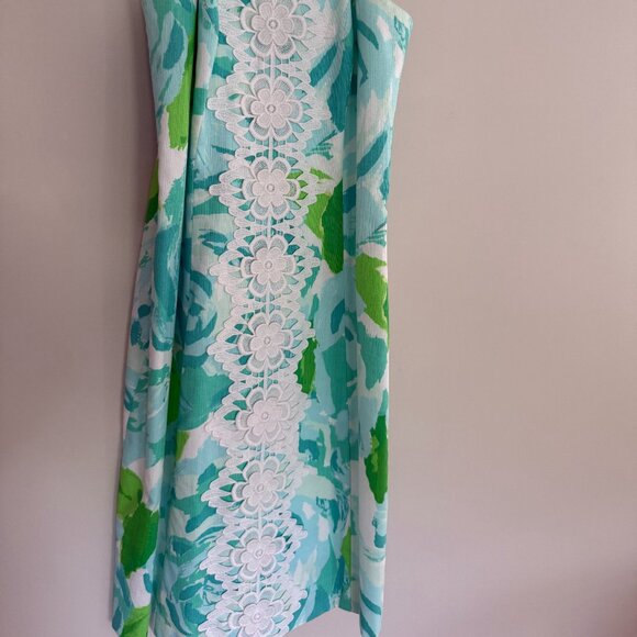 Lily Pulitzer Poolside Blue First Impression Dress Size 2 - Picture 2 of 4